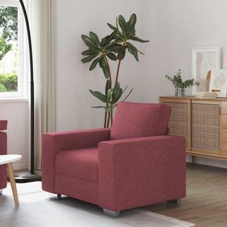 vidaXL Vidaxl - Divano con cuscino Rosso vino 100 x 77 x 82 cm Tessuto