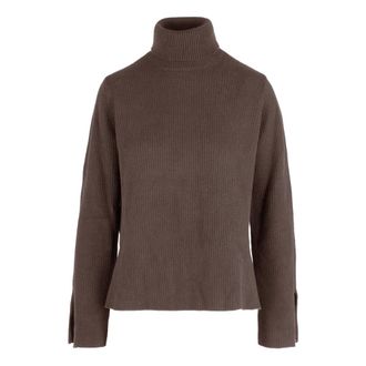 Bomboogie Maglione Dolcevita in Misto Cotone - - Knitwear - Donna - Marrone - L
