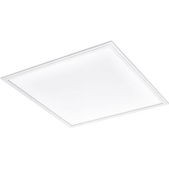 Eglo Eglo - Plafoniera Moderna Salobrena 1 Alluminio Bianco Luce Led Integrato 33W