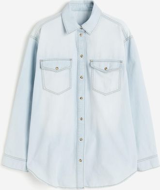 H&M Jeansbluse - Blue