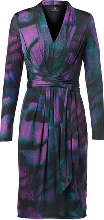 Mart Visser Clemence Print Jurk Zwart / Paars