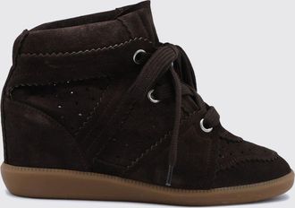 Isabel Marant Bobby High-Top Suede Sneakers with Internal Wedge