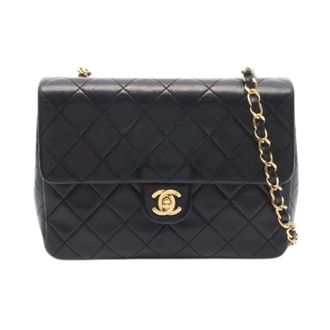 Chanel unisex, Pre-owned, Zwart, Maat: ONE Size Leer