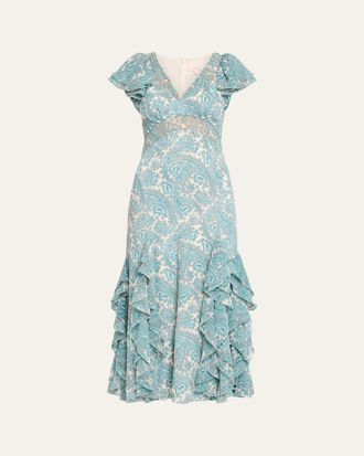 Cinq &agrave; Sept Hendrix Paisley Maxi Dress