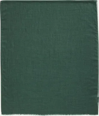 PIACENZA 1733 Mens Cashmere Eyelash Fringe Solid Scarf