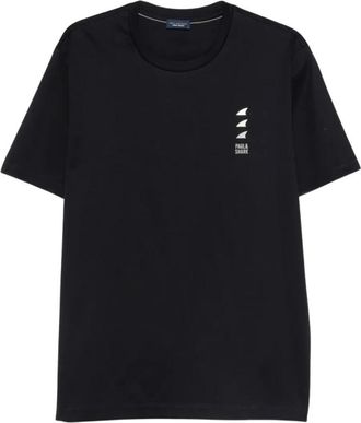 Paul & Shark T-shirts - Heren - T-shirts - Zwart - M - Katoen - Tops