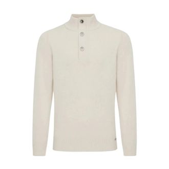 Gentiluomo Pull Roll Neck LS - Heren - Truien - Wit - Maat: XL Wol