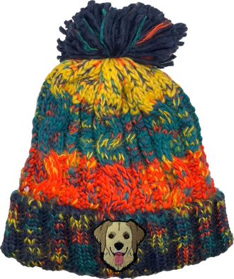Bang Tidy Clothing Golden Retriever Beanie Hat - Dog Lovers Gifts for Women - Winter Hats for Women - Dog Walking Accessories - Gifts for Dog Lovers - Pom Pom