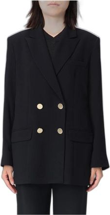 A|X Armani Exchange Blazer de Crep&eacute; Doble Botonadura - Jackets - Mujer - Negro - S