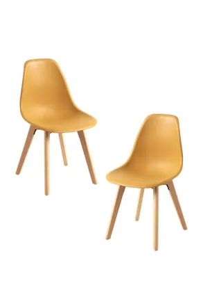 Regalos Miguel Packs Sillas Comedor - Pack 2 Sillas Kelen - Mostaza