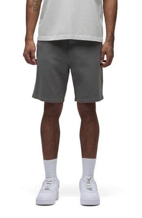 Hudson Venice Flat Front Grey Cotton Twill Chino Shorts in Castor Grey at Nordstrom Rack, Size 28