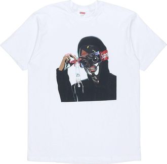 SUPREME SS19 Creeper Tee White Character Printing Short Sleeve Unisex SUP-SS19-228
