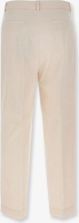 HUGO BOSS Womens Trousers Corduroy White Cotton