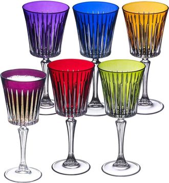 Barski Set Of 6 White Wine Glasses