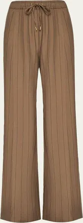 L'agence Connie Striped Drawstring Trousers