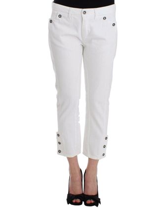 Ermanno Scervino Cropped Jeans blue Pants Branded Womens Capri