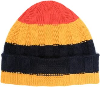 Guest In Residence The Rib Stripe Hat - Heren - Hoeden - Veelkleurig - ONE Size - Kasjmier - Accessoires
