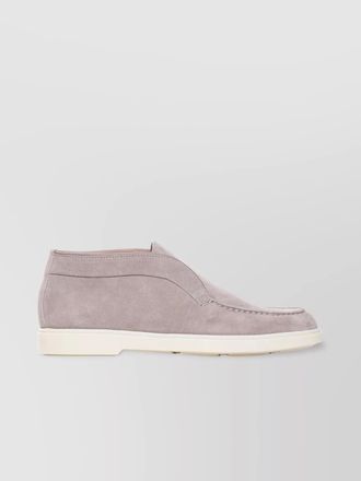 Santoni suede desert ankle boots with rubber sole