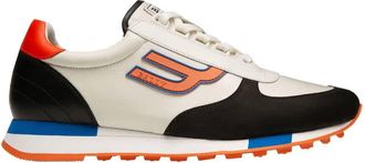 Bally Mens Cotton And Suede Gavino Sneakers