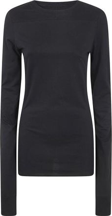 Moncler Girder Lange Mouw T-Shirt - unisex - Longsleeves - Zwart - S - Katoen - Tops