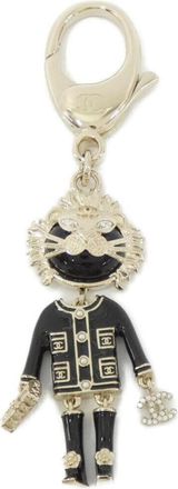 Chanel gold Artificial ivory Keyring (Pre-Owned)