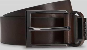 HUGO BOSS Gürtel aus echtem Rindsleder Modell COLE-ANT in Mittelbraun, Größe 100