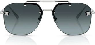 Versace Sunglasses Ve2296 1000 V1 Silver/Blue Gradient Women
