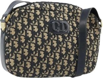 Dior Pre-owned Cross Body Bags, female, Multicolor, Size: ONE SIZE Pre-owned Trotter Canvas Shoulder Bag