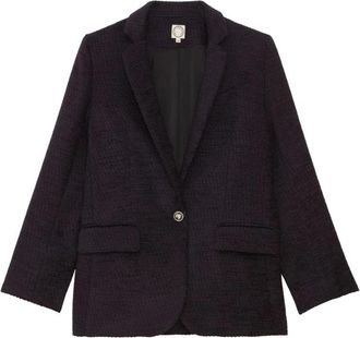 Ines De La Fressange Bruna tailored jacket - Dames - Blazers - Blauw - L - Wol - Jassen