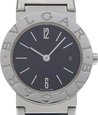Bulgari Pre-owned Watches, female, Black, Size: ONE SIZE Pre-owned Stainless Steel Watch