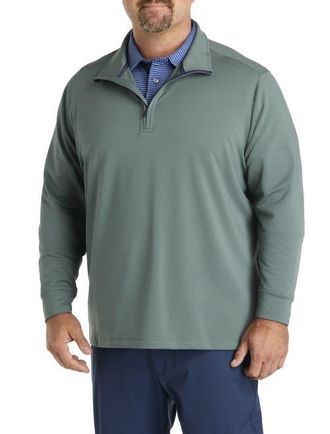 Vineyard Vines Big & Tall Clubhouse Performance 1/4-Zip Pullover in Balsam at Nordstrom, Size 5X Big