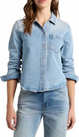 Pistola Denim Jules Fitted Denim Shirt In Scholar Vintage