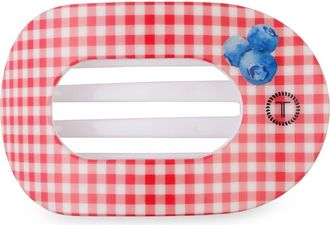 Teleties Flat Round Hair Clip in Blueberry Farms at Nordstrom, Size Large