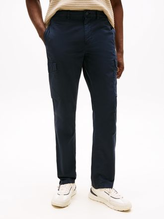 Tommy Hilfiger Cargohose TOMMY HILFIGER DENTON LW TWILL, Herren, Gr. 30, L&auml;nge 32, blau (desert sky), Twill, Obermaterial: 100% Baumwolle, straight fit normal, Hosen