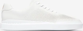 Cole Haan Mens GrandPr&oslash; Rally Laser Cut Sneakers - White Size 10.5