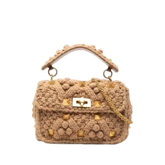 Valentino Pre-owned Satchel - Dames - Pre-owned - Beige - Maat: ONE Size
