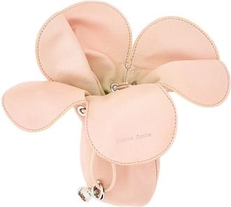 Simone Rocha Pink Flower Leather Coin Purse Charm