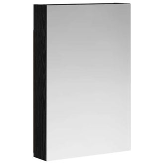 vidaXL Armario Con Espejo De Ba&ntilde;o Roble Negro 40 X 10,5 X 60,5 Cm Vidaxl