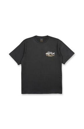 Quiksilver Fish Bones Short Sleeve Shirt in Phantom at Nordstrom, Size Xx-Large