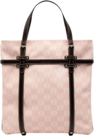 Loewe Pre-owned Tote Bags, female, Pink, Size: ONE SIZE Pre-owned Fabric Tote