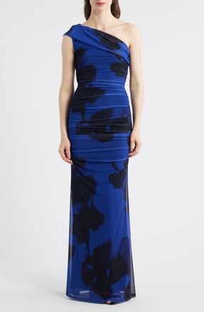 Black Halo Rosario Maxi Dress in Inkstorm Blue at Nordstrom, Size 14
