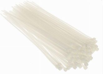 OEM Set 100 Pz Fascette Serracavo Autobloccanti En Nylon Blanco 4.8x200 Mm 48-200-b