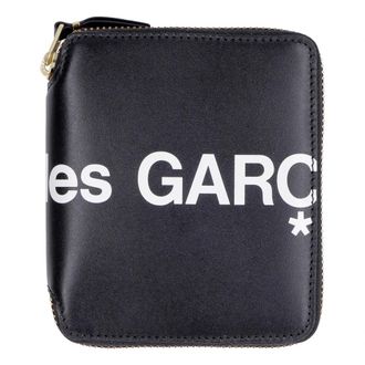 Comme Des Gar&ccedil;ons Leren ritsportemonnee - Dames - Portefeuilles - Zwart - ONE Size - Leer - Accessoires