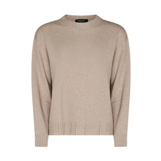 Fabiana Filippi Round-neck Knitwear - female - Fabiana Filippi - Round-neck Knitwear - Beige - XS - Knitwear