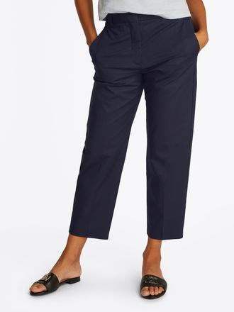 Tommy Hilfiger Chinohose TOMMY HILFIGER, Damen, Gr. 34, N-Gr, blau (schwarz night navy), Web, Obermaterial: 65% Baumwolle, 33% Lyocell, 2% Elasthan, unifarben, slim 
