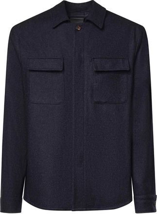 Eleventy Wool Blend Overshirt