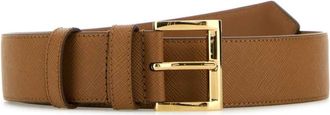 Prada Caramel Brown Buckle Belt