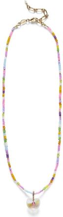 Anni Lu Hearty Eldorado Beaded Necklace In Multi
