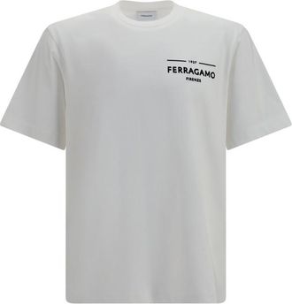 Ferragamo White Crew Neck T-Shirt