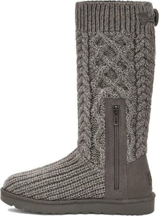 UGG (WMNS) UGG Classic Cardi Cabled Knit Boot Grey 1146010-GREY